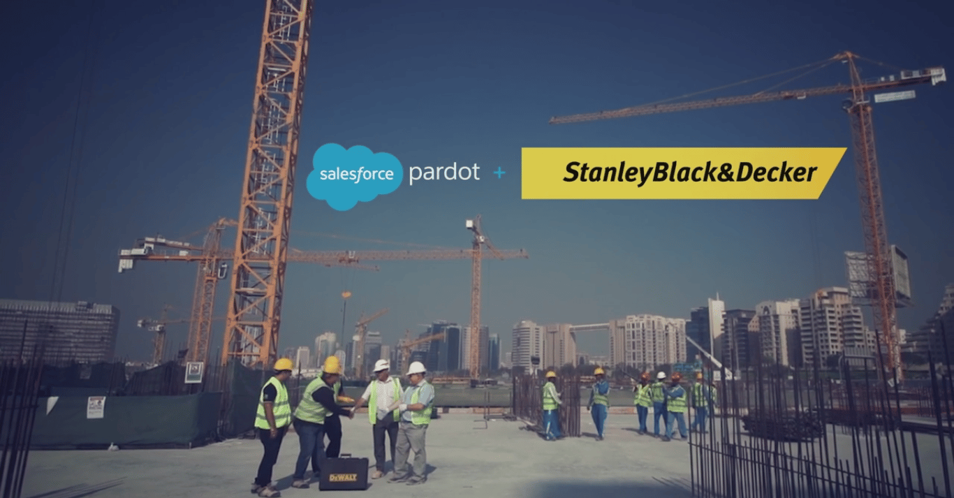 Pardot has enabled Stanley Black Decker to increase its market