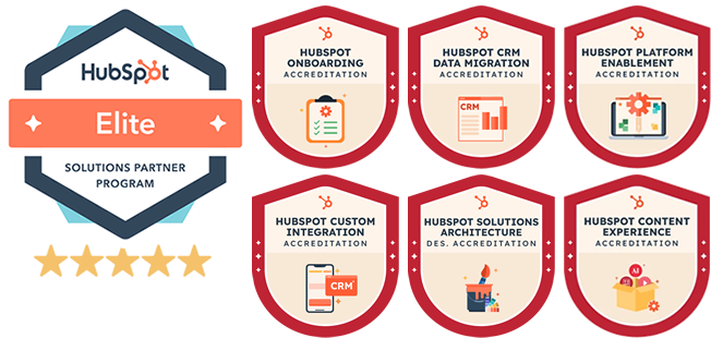 HubSpot Elite and 6 Certifications